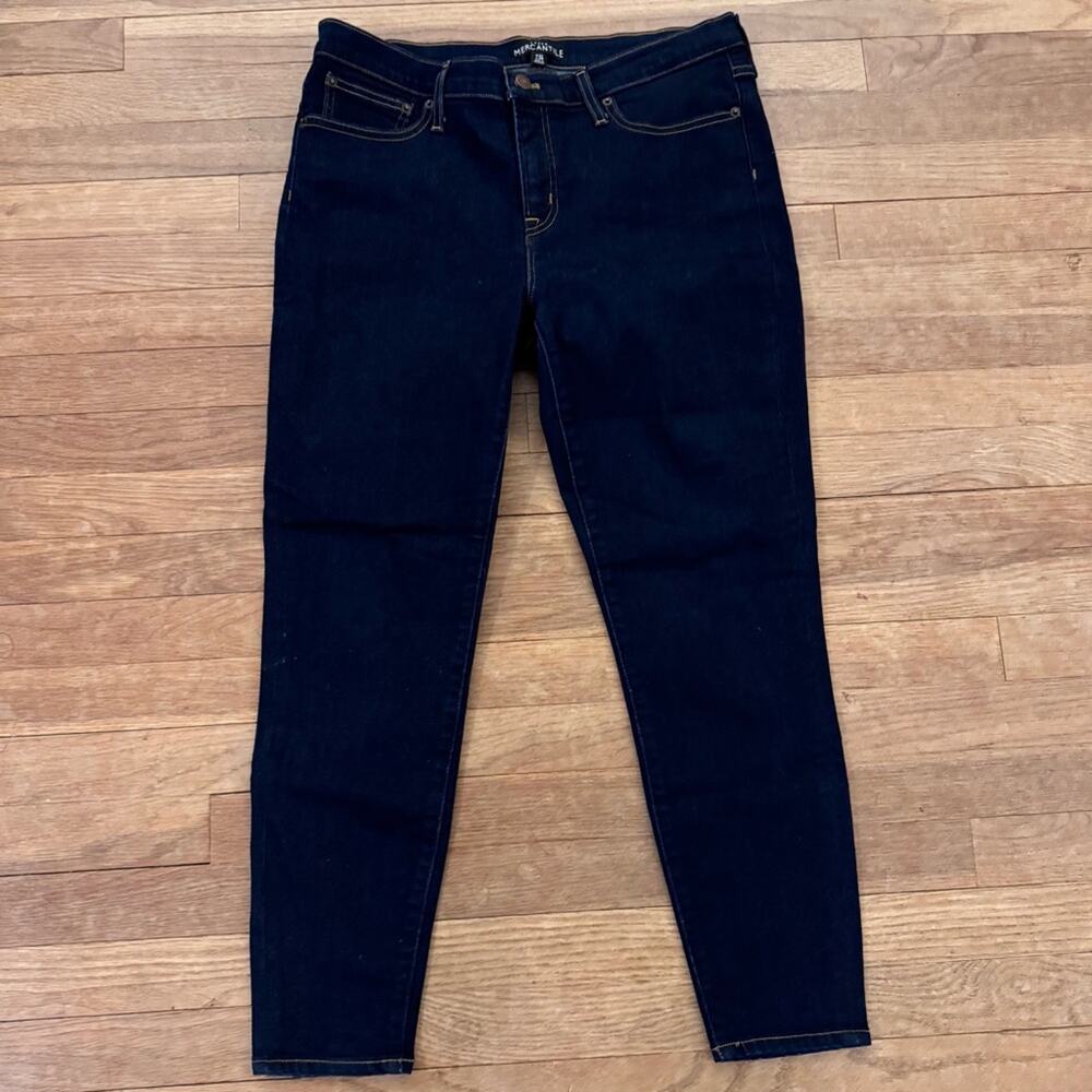 J. Crew Mercantile women's skinny dark wash jeans size 31 x 27
 b74